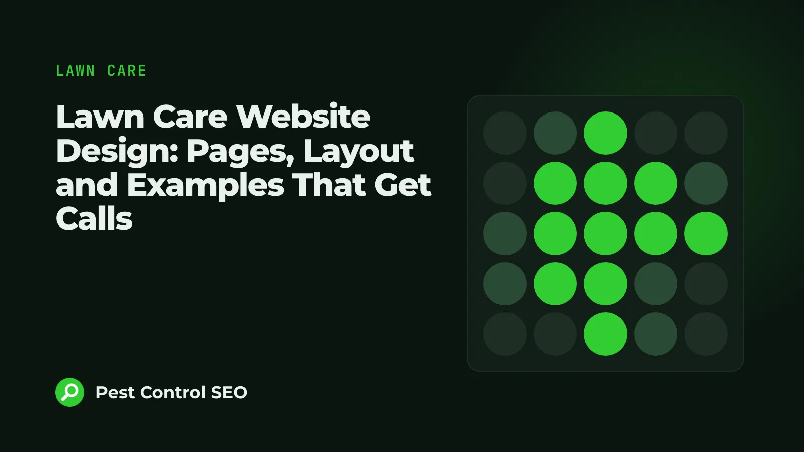 Pest Control SEO cover graphic with the post title and a map grid